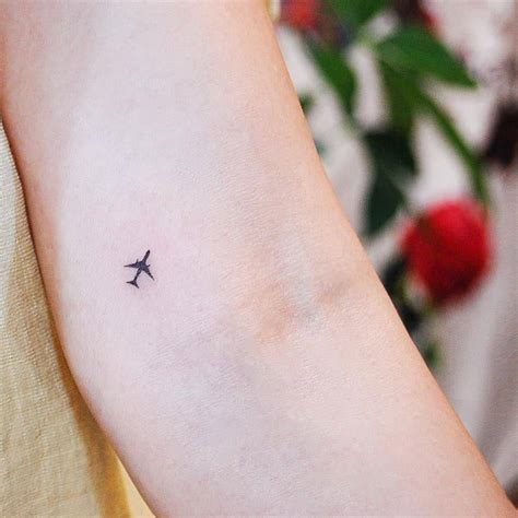 airplane tattoo|airplane minimalist tattoo.